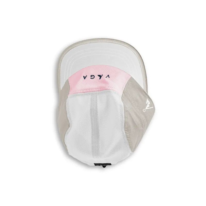 Våga Running Club Cap in Sand/ White/ Pastel Pink/ Sunshine Yellow 