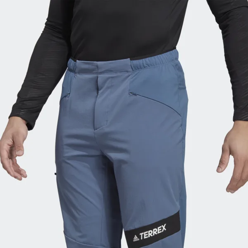 adidas Terrex Men's Techrock Alpine Climbing Tracksuit Bottoms in Wonder Steel-5