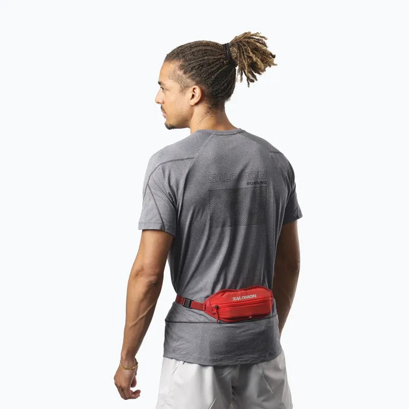 Salomon Active Sling Belt in High Risk Red/Red Dahlia -3