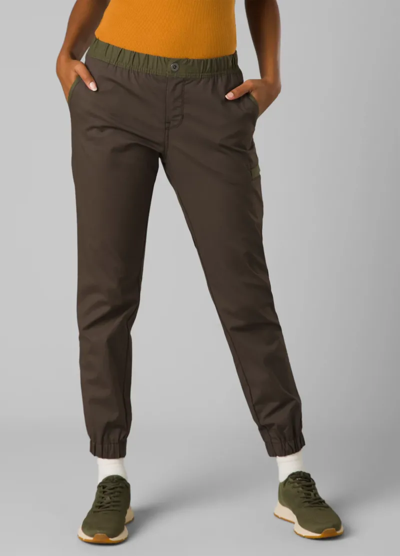 prAna Double Peak Jogger Women s Outdoor Trouser Black OliveBlock