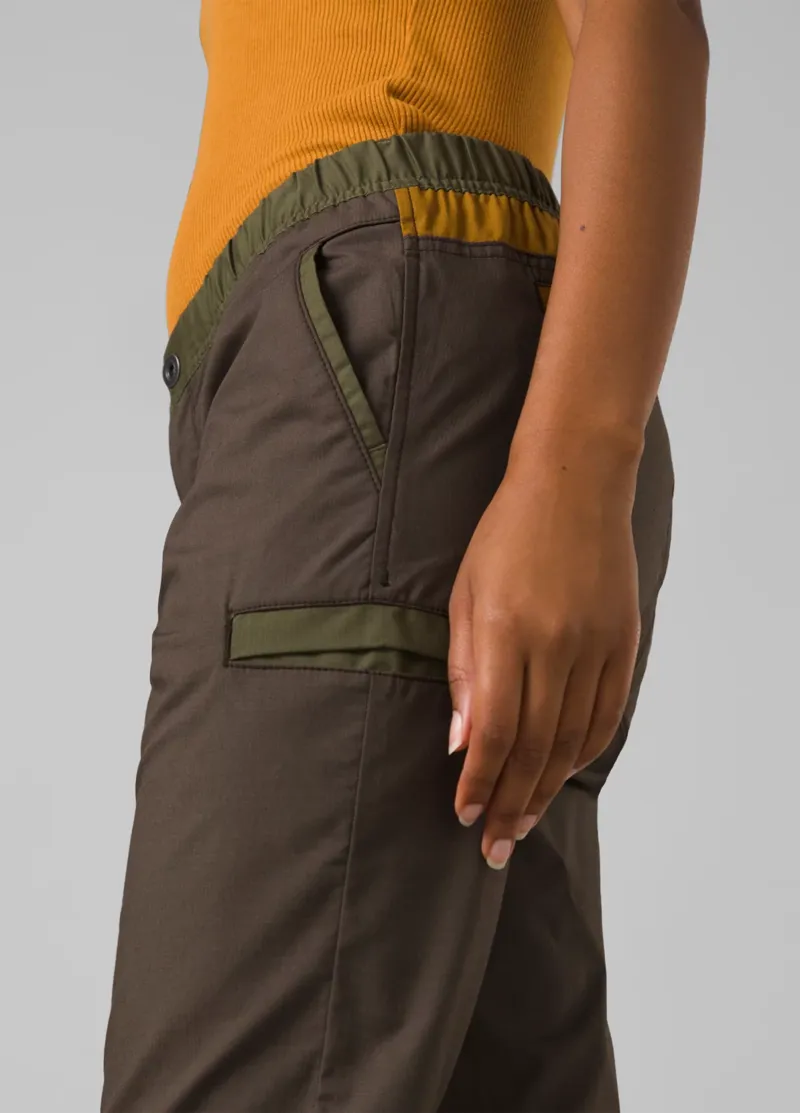 prAna Women's Double Peak Jogger in Black Olive Block-3