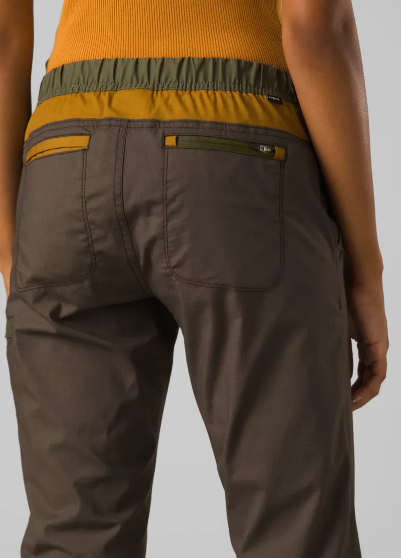 prAna Women's Double Peak Jogger in Black Olive Block-2