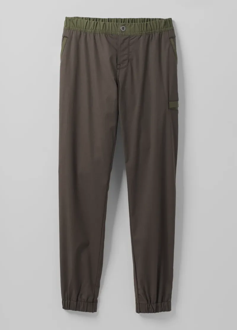 prAna Women's Double Peak Jogger in Black Olive Block-5