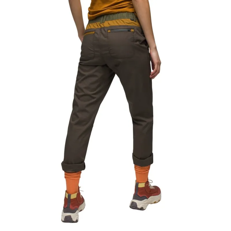 prAna Women's Double Peak All-Around Pant in Black Olive Block -3