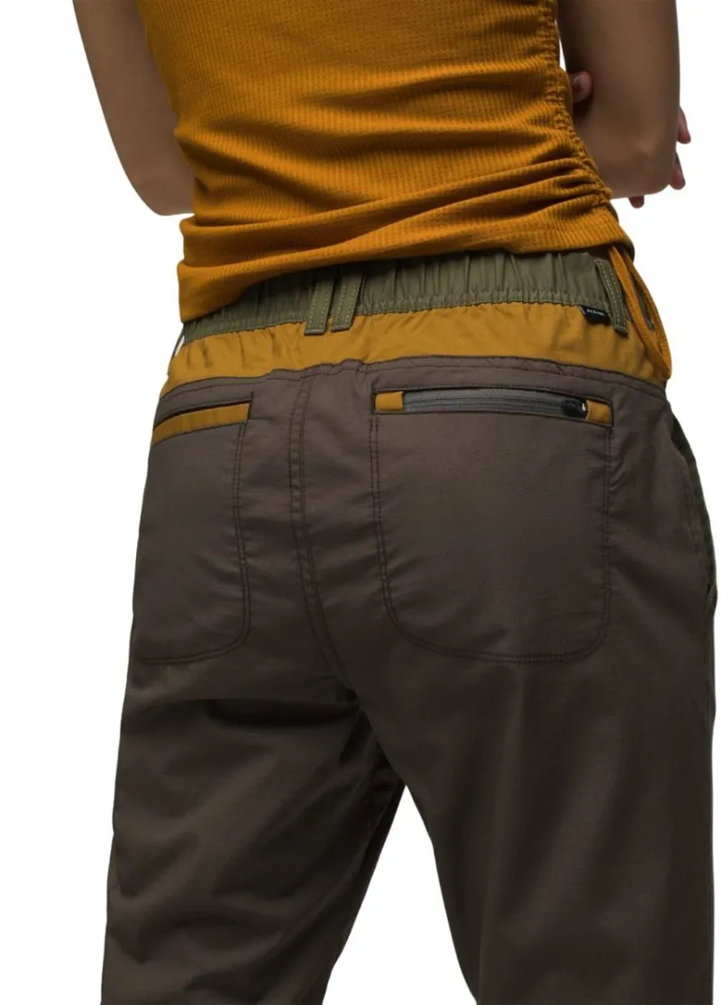 prAna Women's Double Peak All-Around Pant in Black Olive Block -1