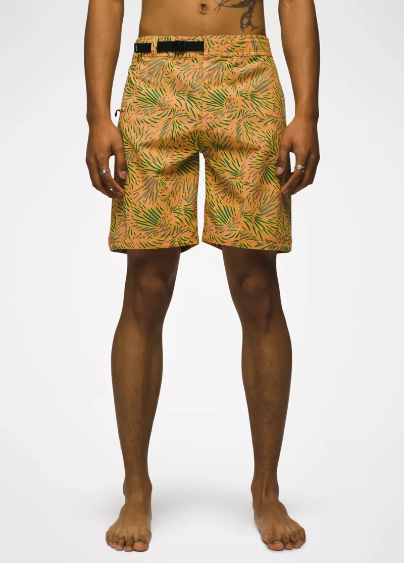 prAna Men's Rock Shock Boardshort in Aura Glow Fronds