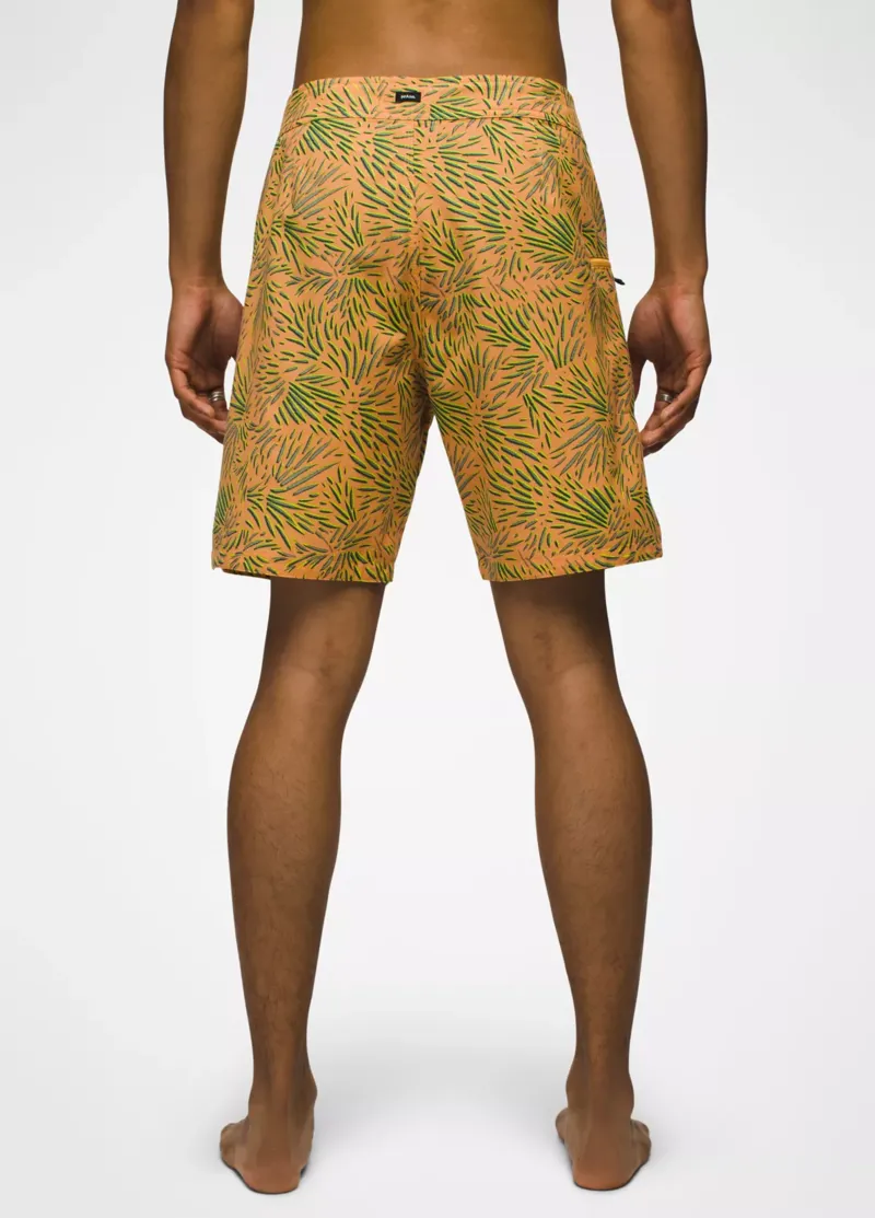 prAna Men's Rock Shock Boardshort in Aura Glow Fronds-1