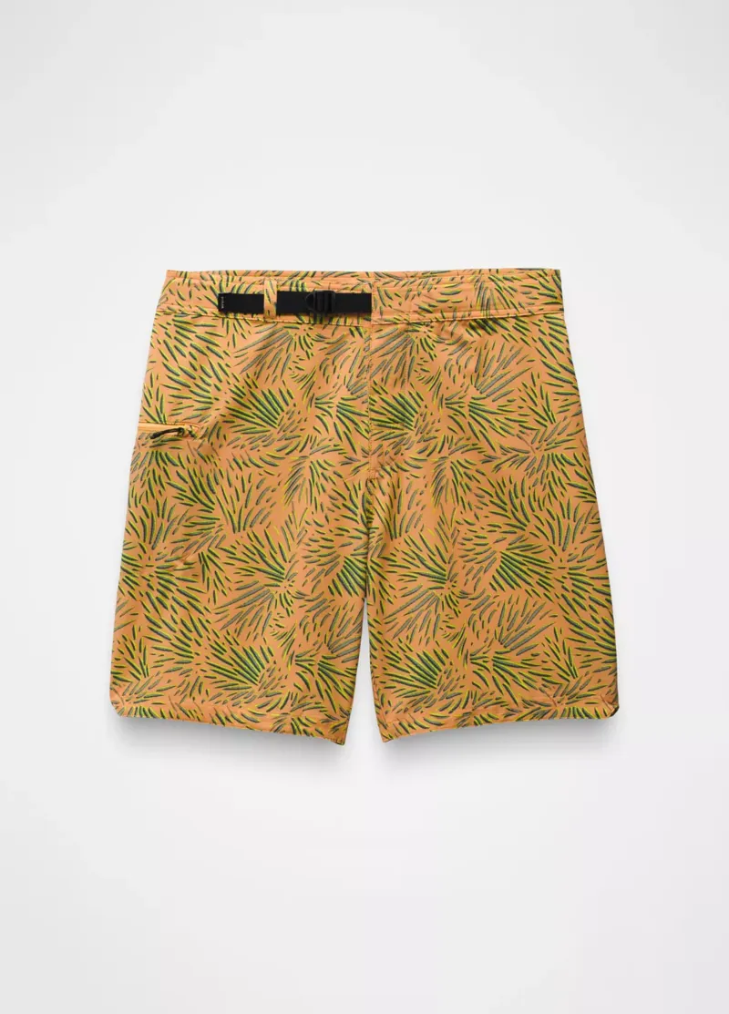 prAna Men's Rock Shock Boardshort in Aura Glow Fronds-2