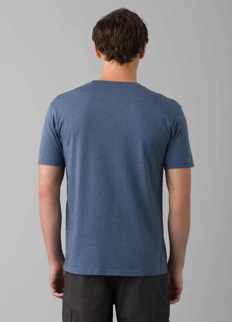 prAna Mountain Light SS Men's T-Shirt in Denim Heather-2