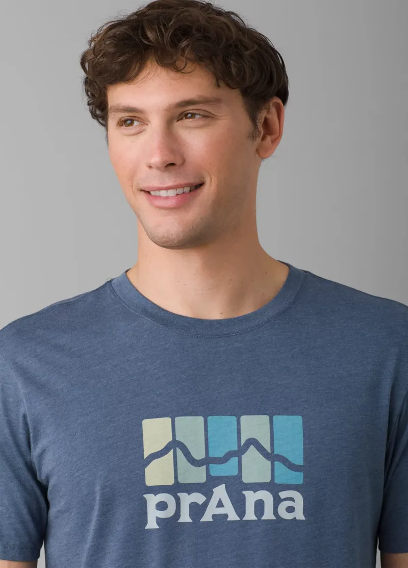 prAna Mountain Light SS Men's T-Shirt in Denim Heather-3