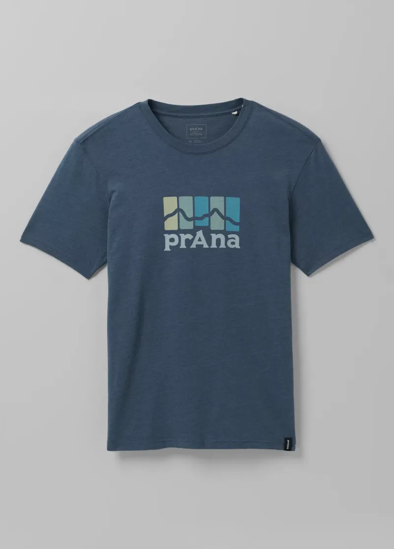 prAna Mountain Light SS Men's T-Shirt in Denim Heather