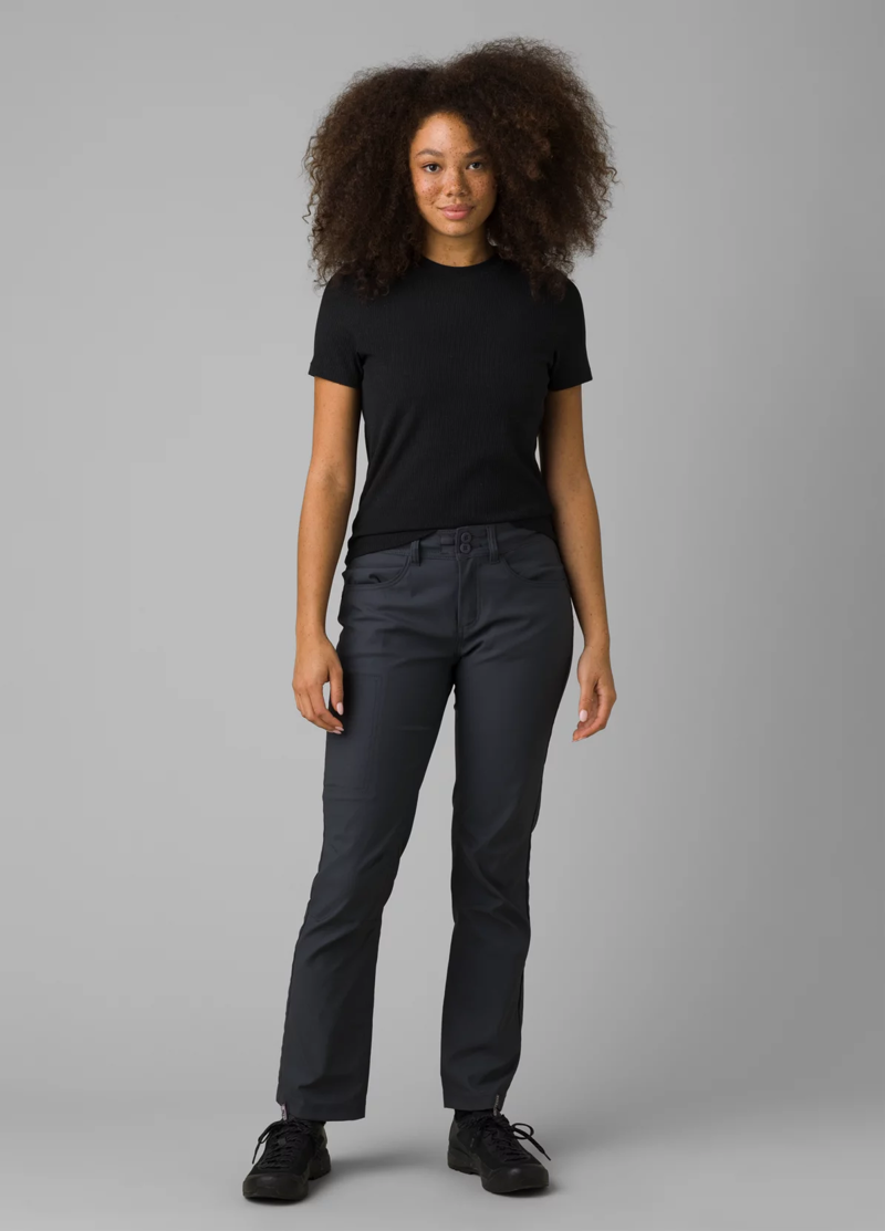 prAna Halle Straight Pant II Women's Trousers in Coal-5