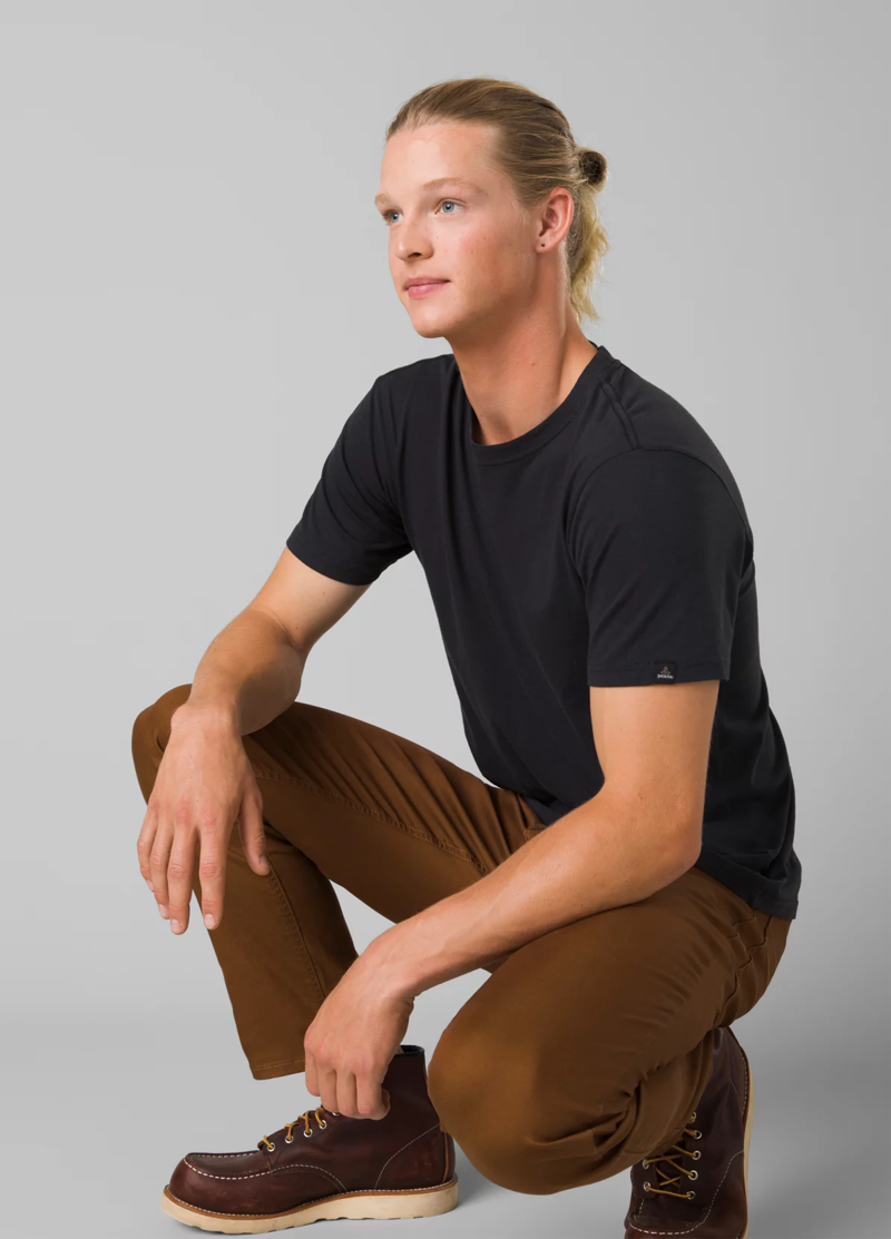 prAna Men's Crew T-Shirt in Black-4