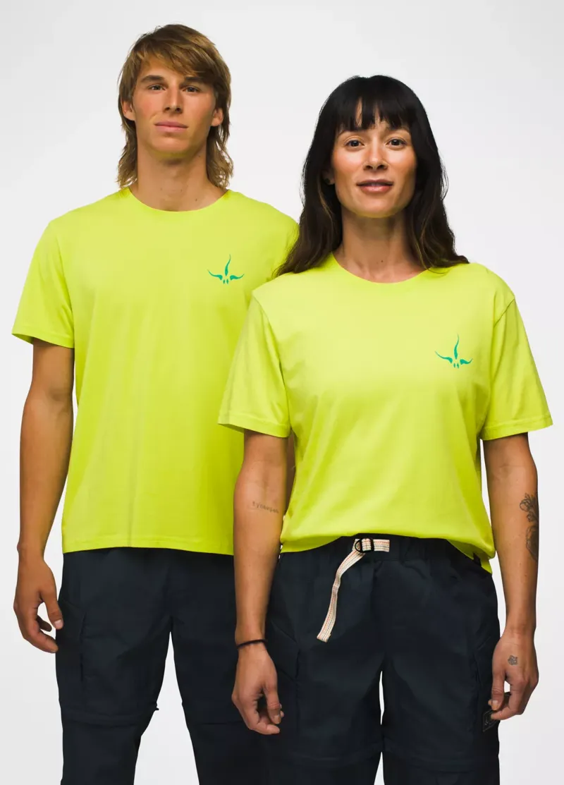 prAna Heritage Graphic SS Tee in Bright Lichen