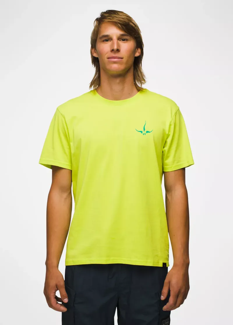 prAna Heritage Graphic SS Tee in Bright Lichen-5