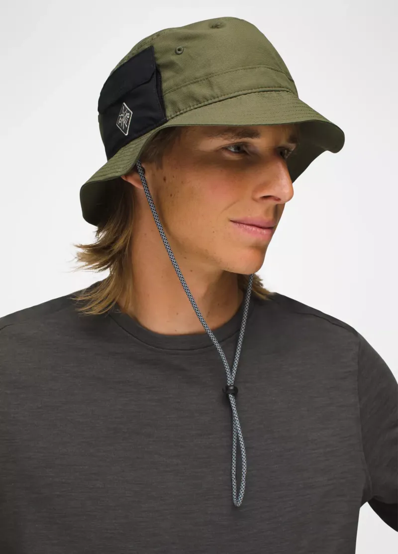 prAna Kootenai Unisex Bucket Hat in Cargo Green -1