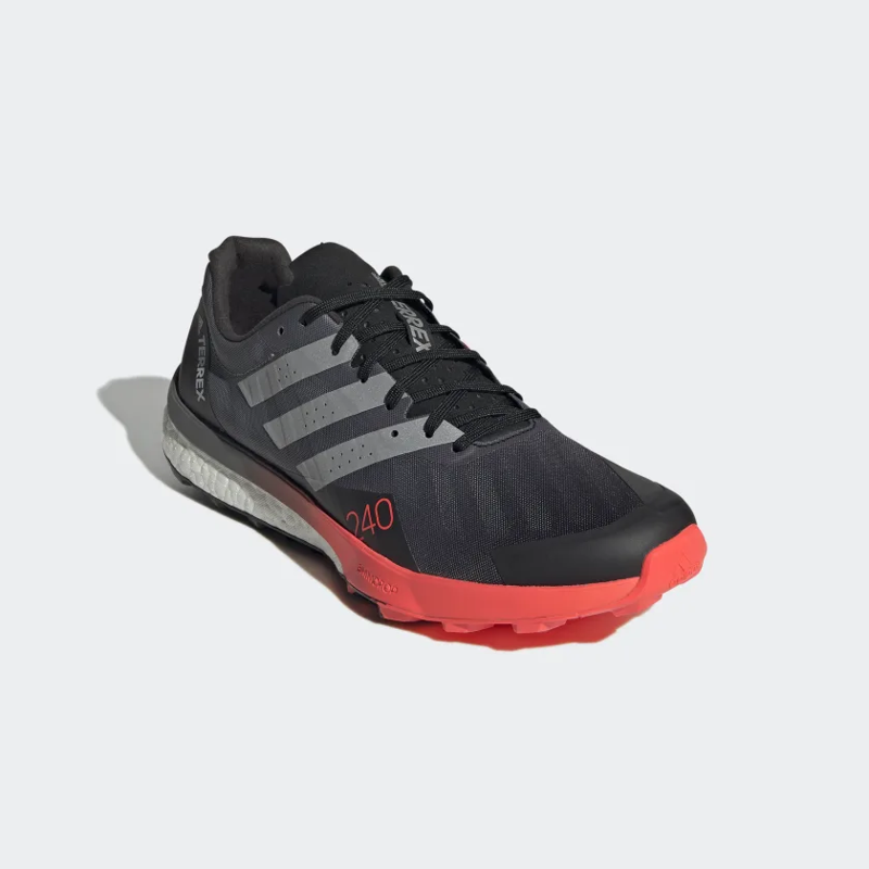adidas Terrex Speed Ultra Men's Trail Running Shoe in Core Black/Matte Silver/Solar Red-4