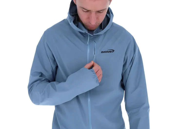 Inov8 Stormshell FZ V2 Men's Waterproof Running Jacket in Blue Grey-6