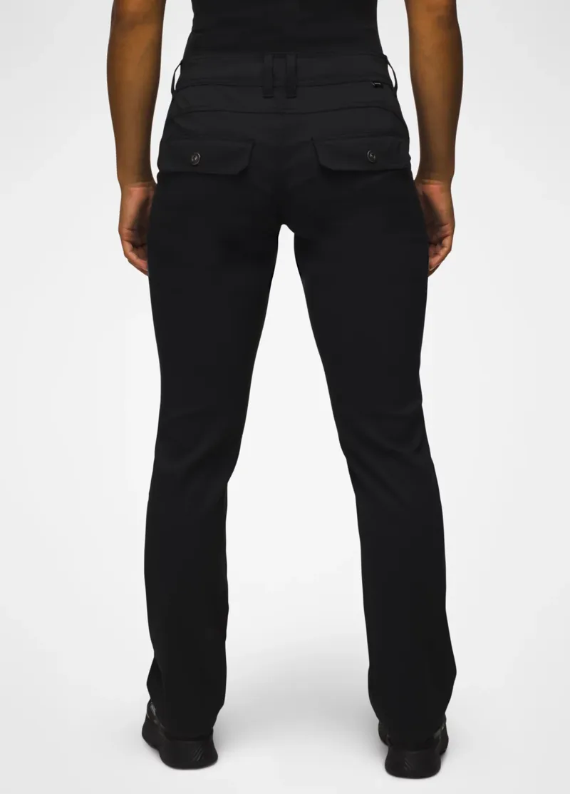 prAna Halle Straight Pant Women's Climbing Trouser in Black-1