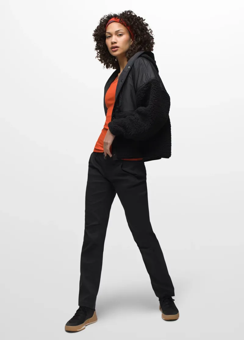 prAna Halle Straight Pant Women's Climbing Trouser in Black-2