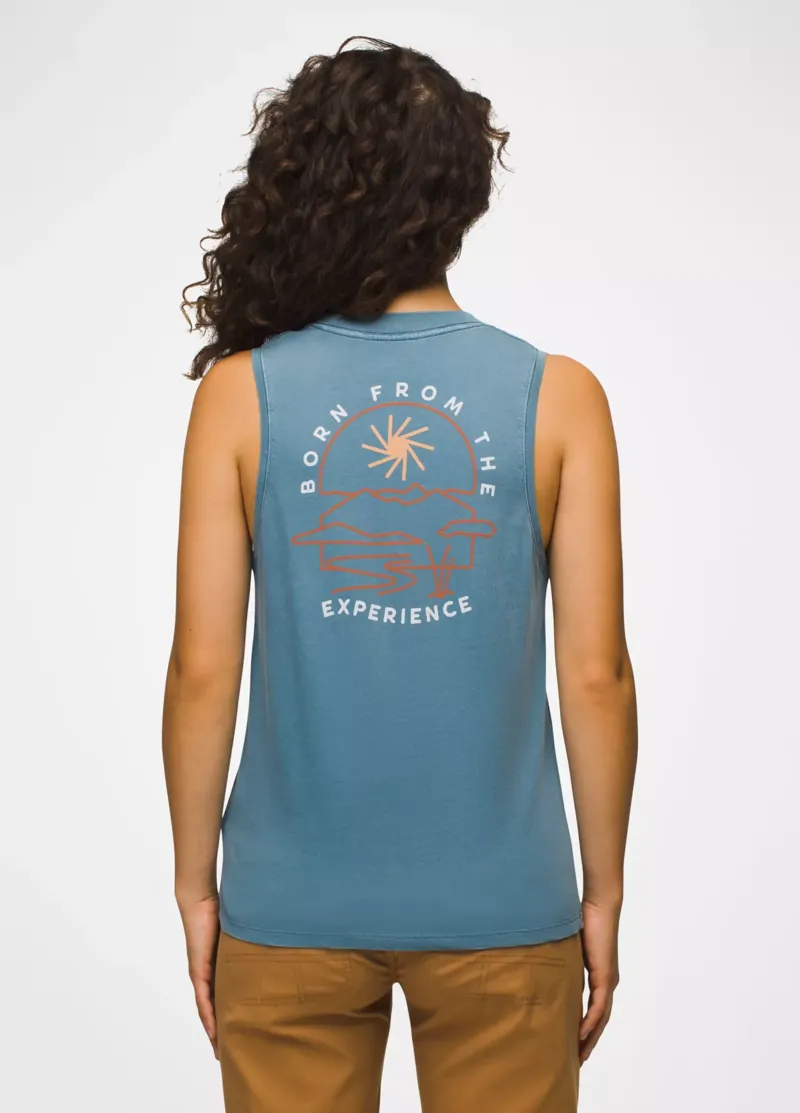 prAna Women's Everyday Vintage Wash Graphic Tank in High Tide Arch-1
