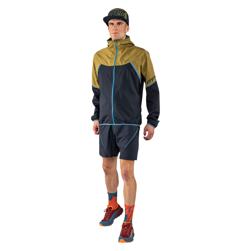 Dynafit Alpine GTX Men's Waterproof Running Jacket in Army-3