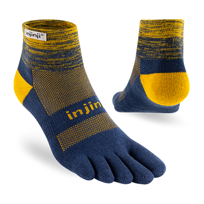 Injinji Trail Midweight Mini-Crew Socks in Moonlit-1