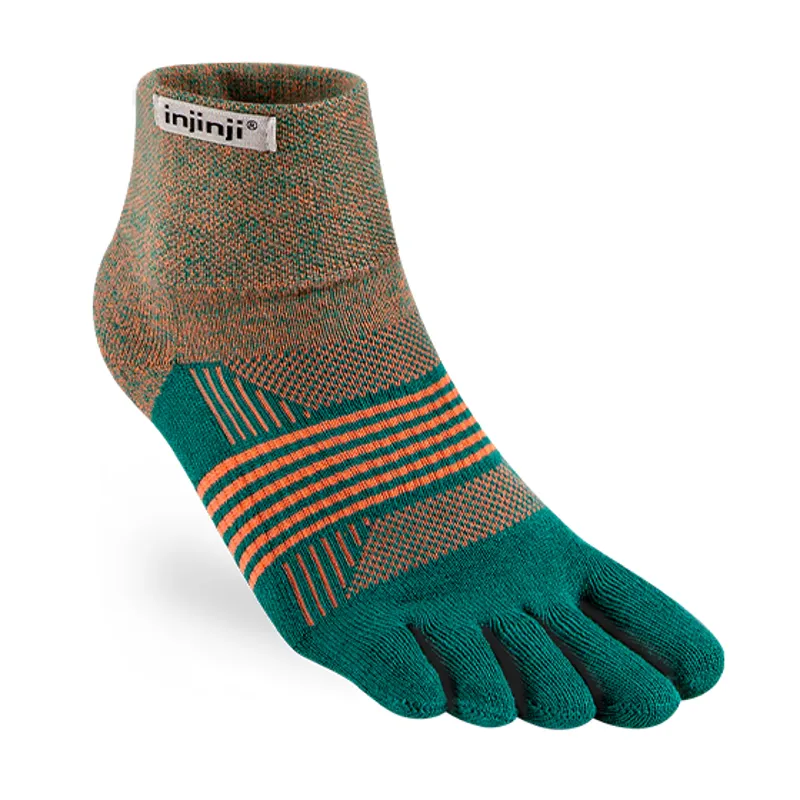 Injinji Trail Midweight Mini-Crew Women's Sock in Tidepool