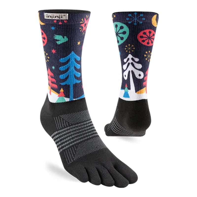 Injinji Spectrum Trail MW Crew Women's Sock in Wonder