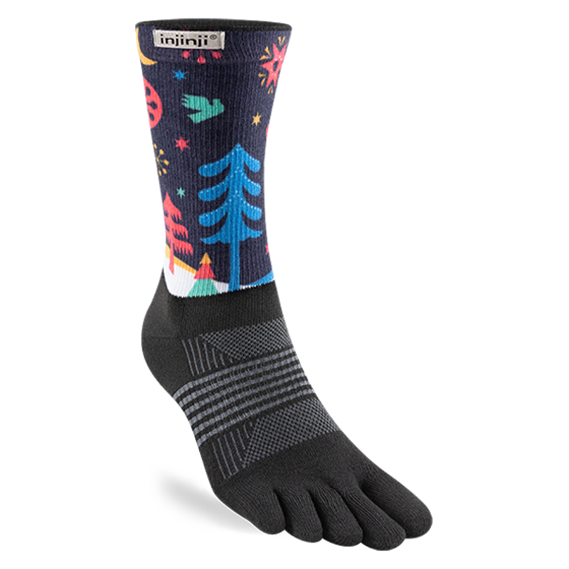 Injinji Spectrum Trail MW Crew Women's Sock in Wonder-1