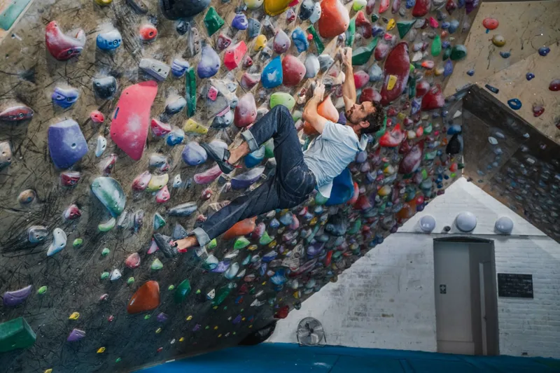 Moon Hawk Jean Men's Climbing Trouser in Indigo-7