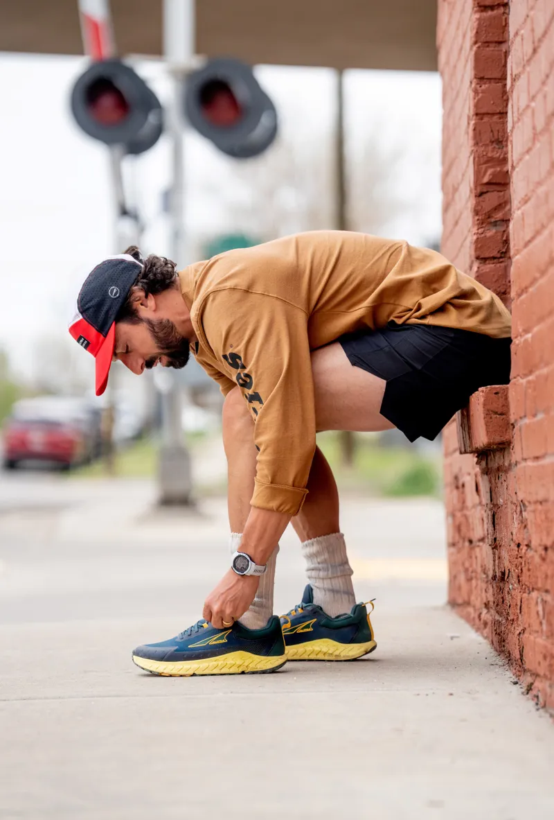 Altra Outroad 2 Men's Road/Trail Running Shoe in Blue/Yellow-4