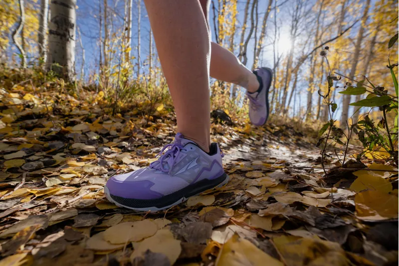 Altra Lone Peak Low ALL-WTHR 2 Women's Running/Hiking Shoe in Gray/Purple-4