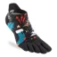 Injinji Spectrum Run Lightweight No-Show Socks in Cheer