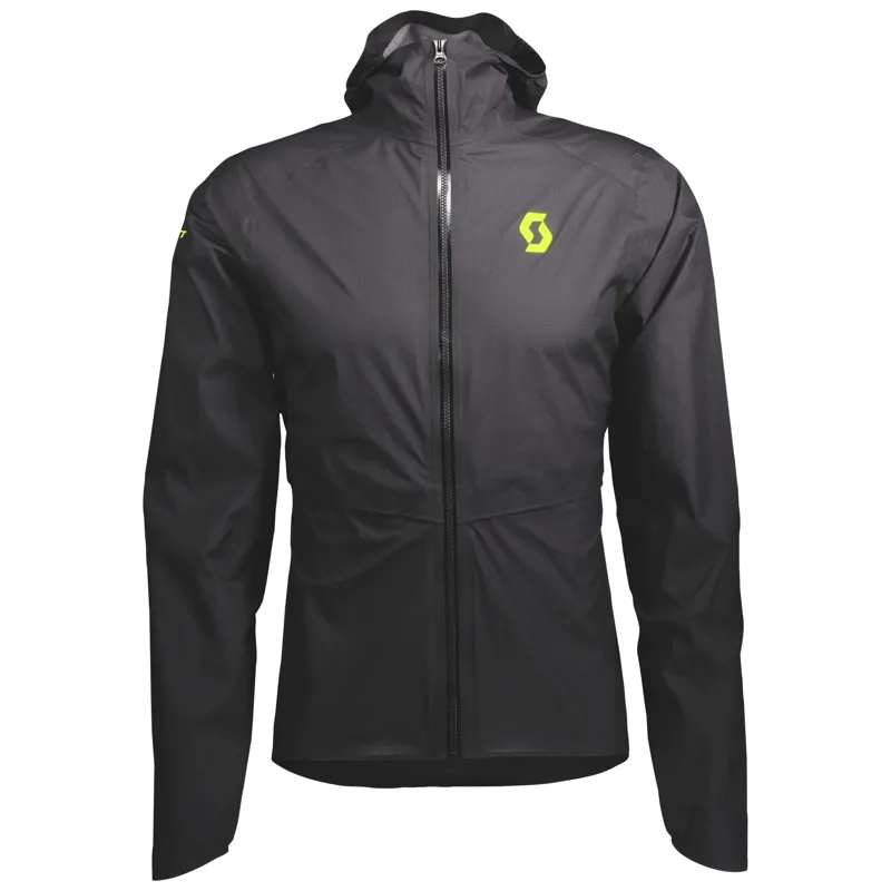 Scott RC Run WP Men's Waterproof Running Jacket in Black/Yellow