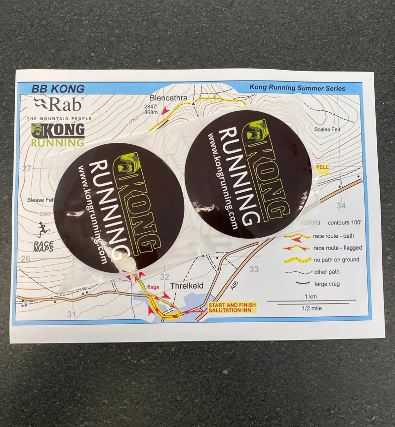 KONG BB Kong Fell Race Map