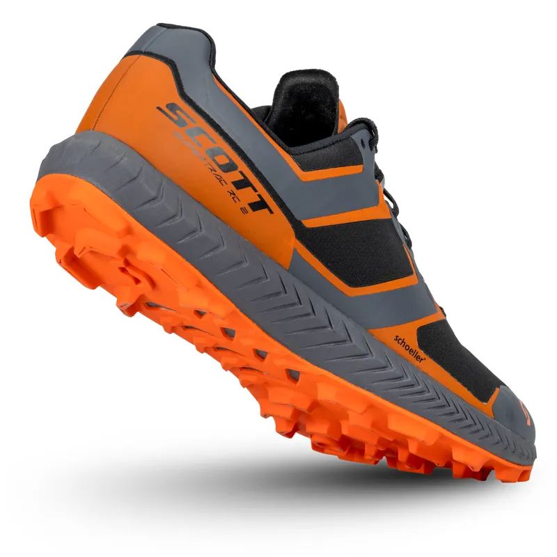 Scott Supertrac RC 2 Men's Trail Running Shoe in Dark Grey/Glow Orange-2