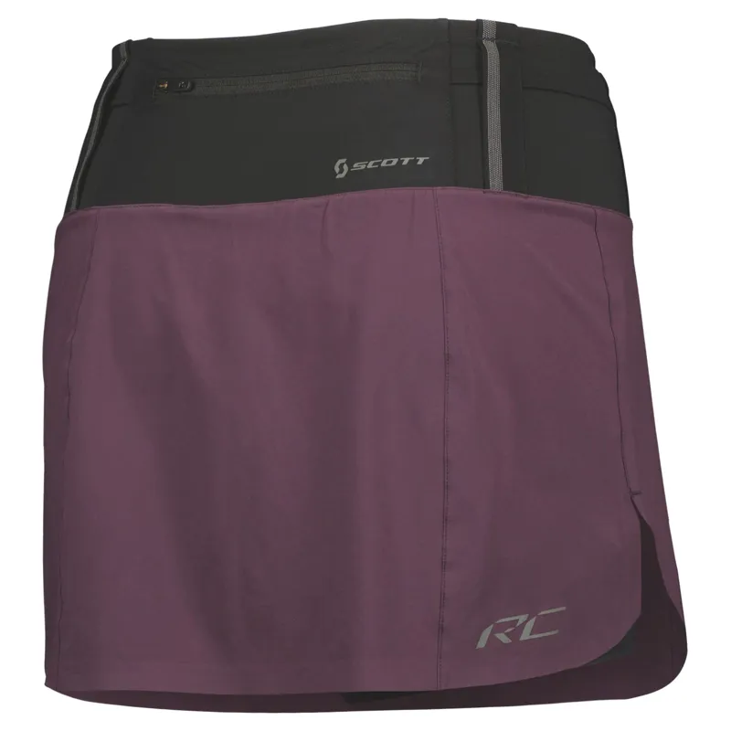 Scott RC Run Women's Running  Skort in Dark Purple/Black-1