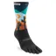 Injinji Artist Designed Trail MW Men's Crew Running Sock in Midnight