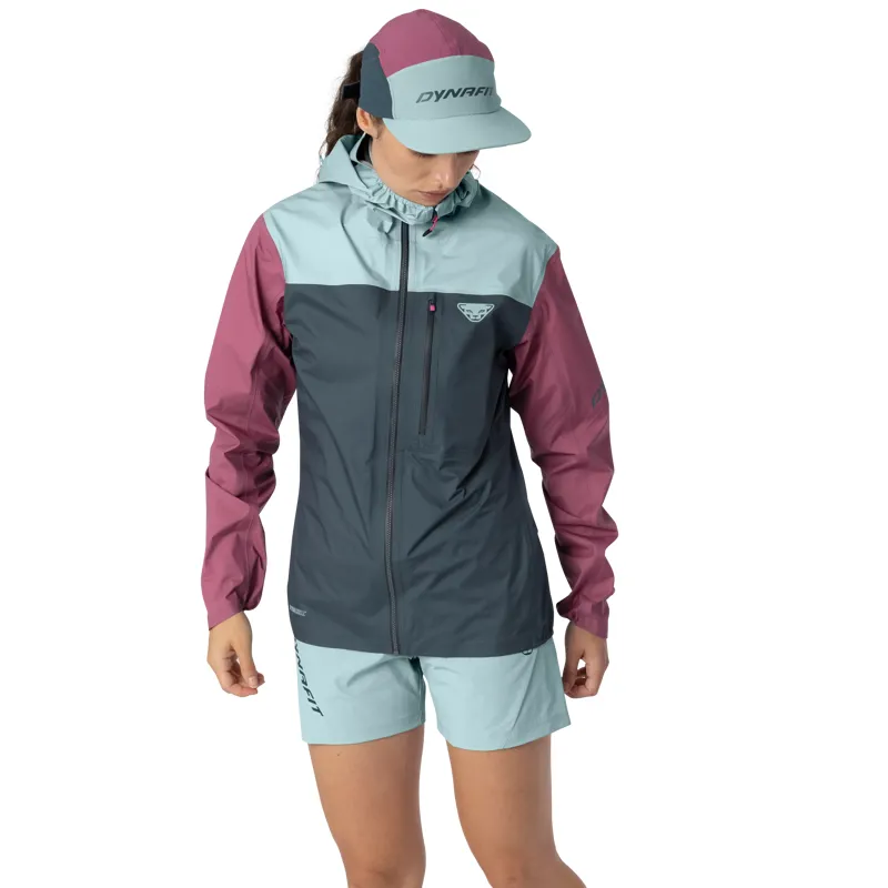 Dynafit Traverse 3L Women's Waterproof Jacket in Cinder/Cloud Blue