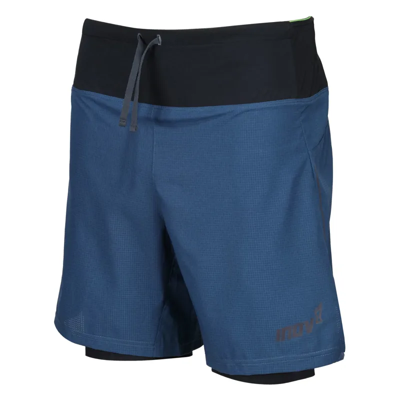 Inov8 TrailFly Ultra 7 2in1 Men's Running Short in Navy-2