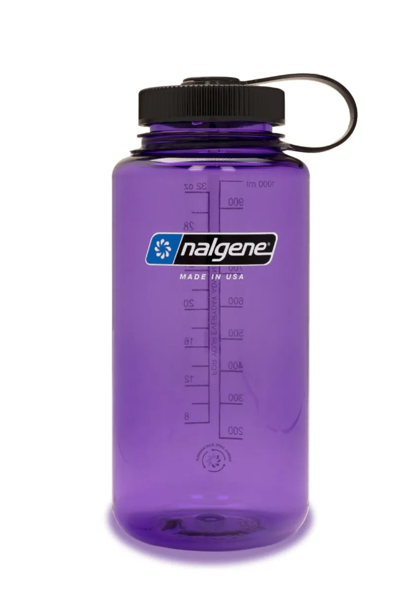 Nalgene Wide Mouth Sustain 1L/32oz Water Bottle in Purple