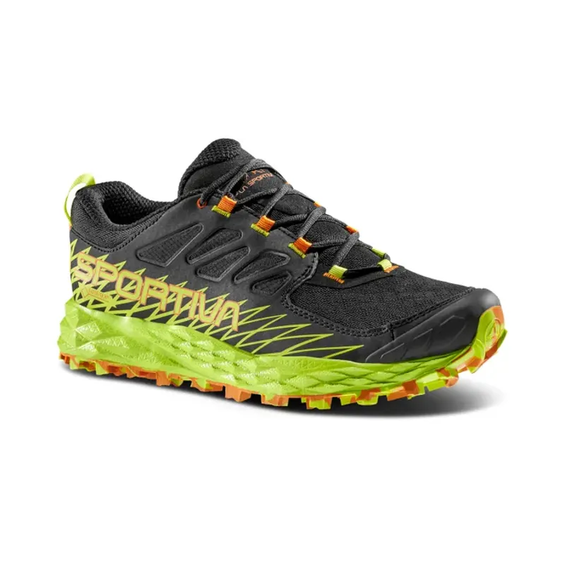 La Sportiva Lycan GTX Men's Trail Running Shoe in Black/Lime Punch-7