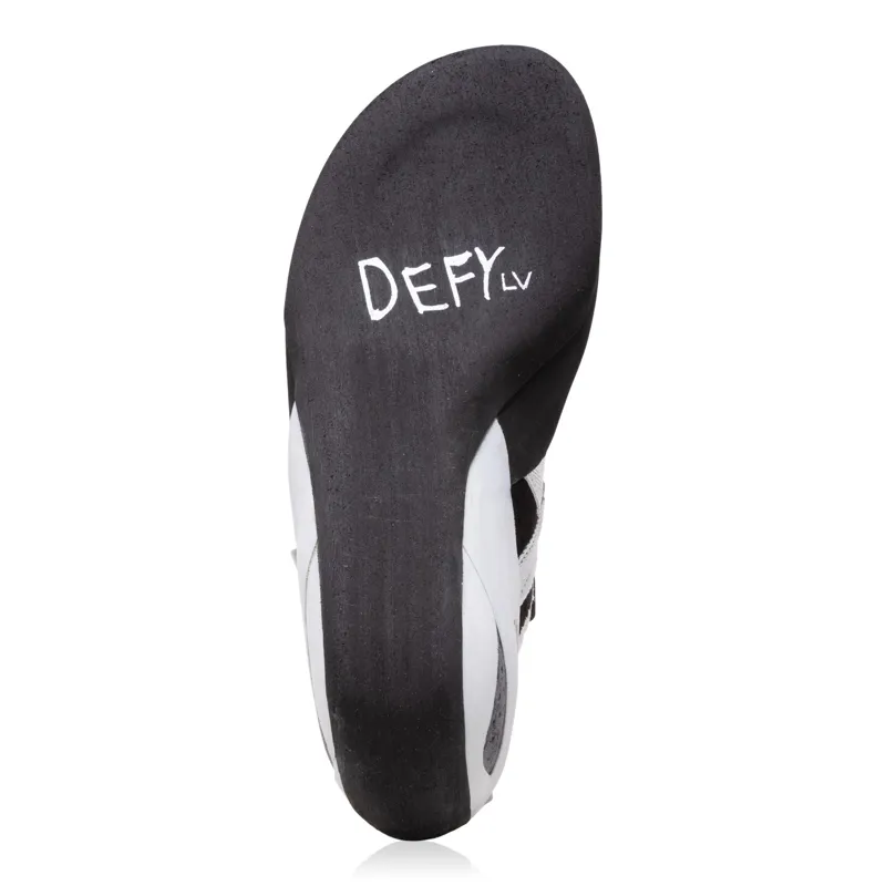 Evolv Defy LV Unisex Climbing Shoe in White/Black-1