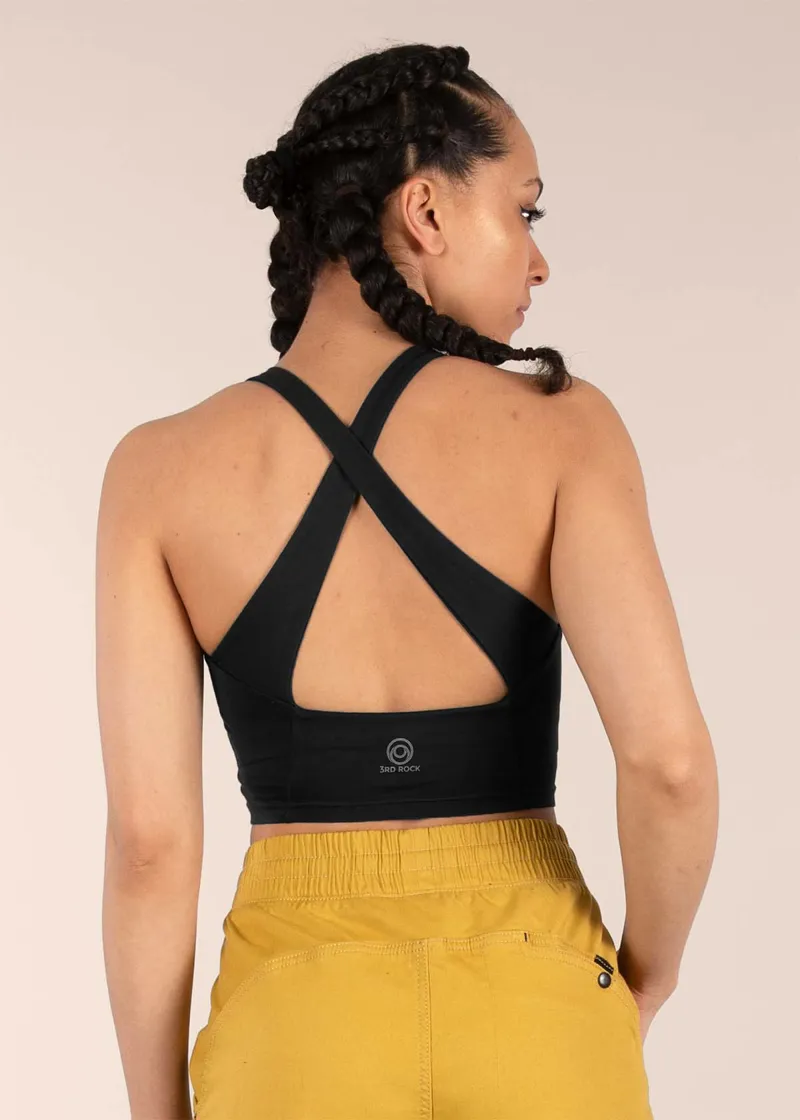 3rd Rock Women's Luna Sports Bra in Black-2