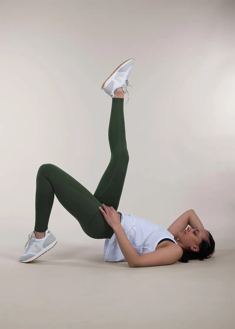 3rd Rock Salma Women's Seamless Tights in Toad-1