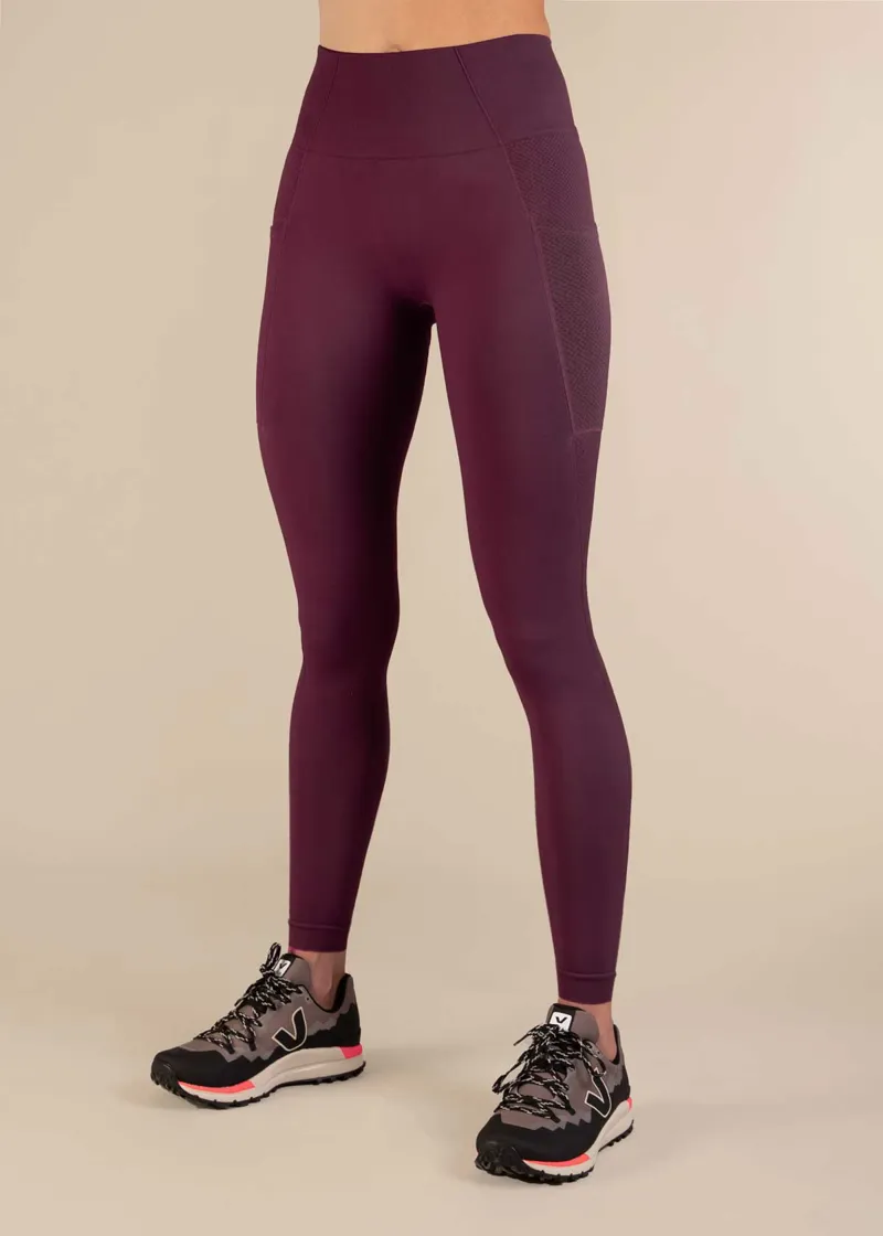 3rd Rock Salma Women's Seamless Tights in Huckleberry-1