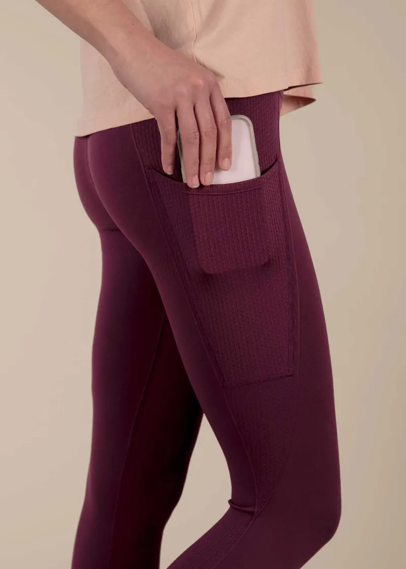 3rd Rock Salma Women's Seamless Tights in Huckleberry-2