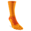 Injinji Ultra Run Crew Socks in Desert Orange