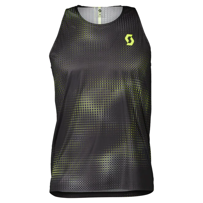 Scott RC Run Men's Running Tank in Black/Yellow